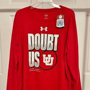 NWT size Extra Large Under Armour Utah Utes Doubt Us Long Sleeve T-Shirt